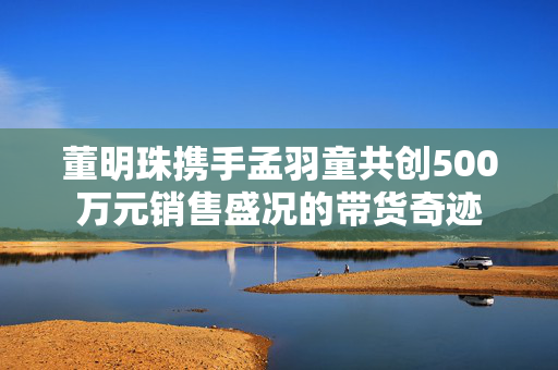 董明珠携手孟羽童共创500万元销售盛况的带货奇迹