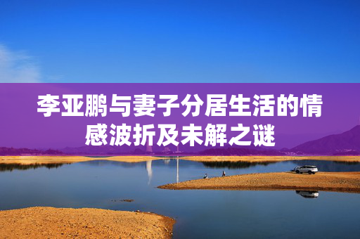 李亚鹏与妻子分居生活的情感波折及未解之谜