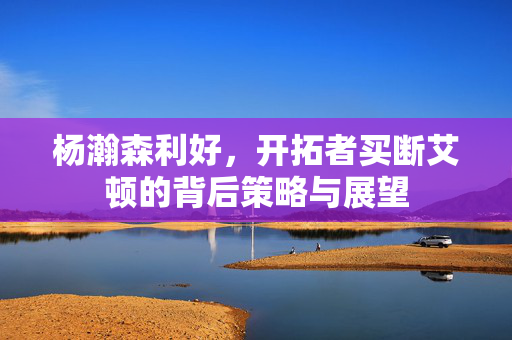 杨瀚森利好，开拓者买断艾顿的背后策略与展望