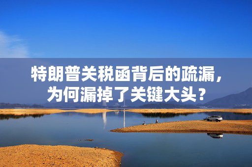 特朗普关税函背后的疏漏，为何漏掉了关键大头？
