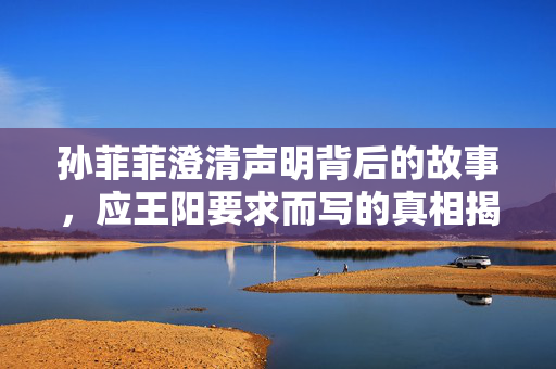 孙菲菲澄清声明背后的故事，应王阳要求而写的真相揭示