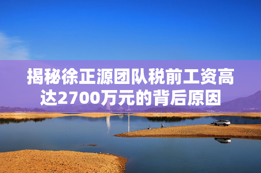 揭秘徐正源团队税前工资高达2700万元的背后原因